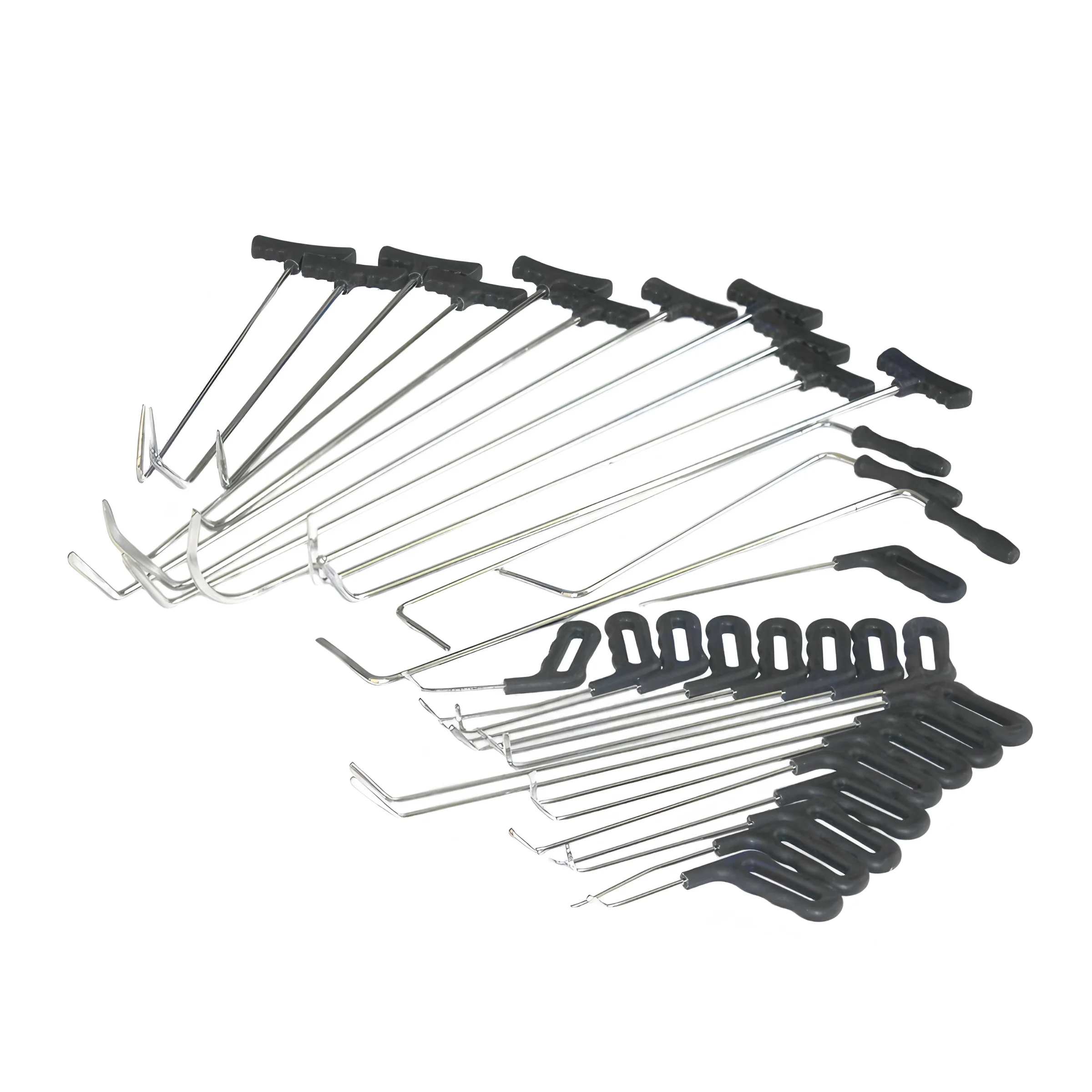 

Pro Grade 34-PC High Quality Metal Car Body Repair Tool Kit Includes Dent Repair Hook Clamp Ding Remove Hail Damage Leveling