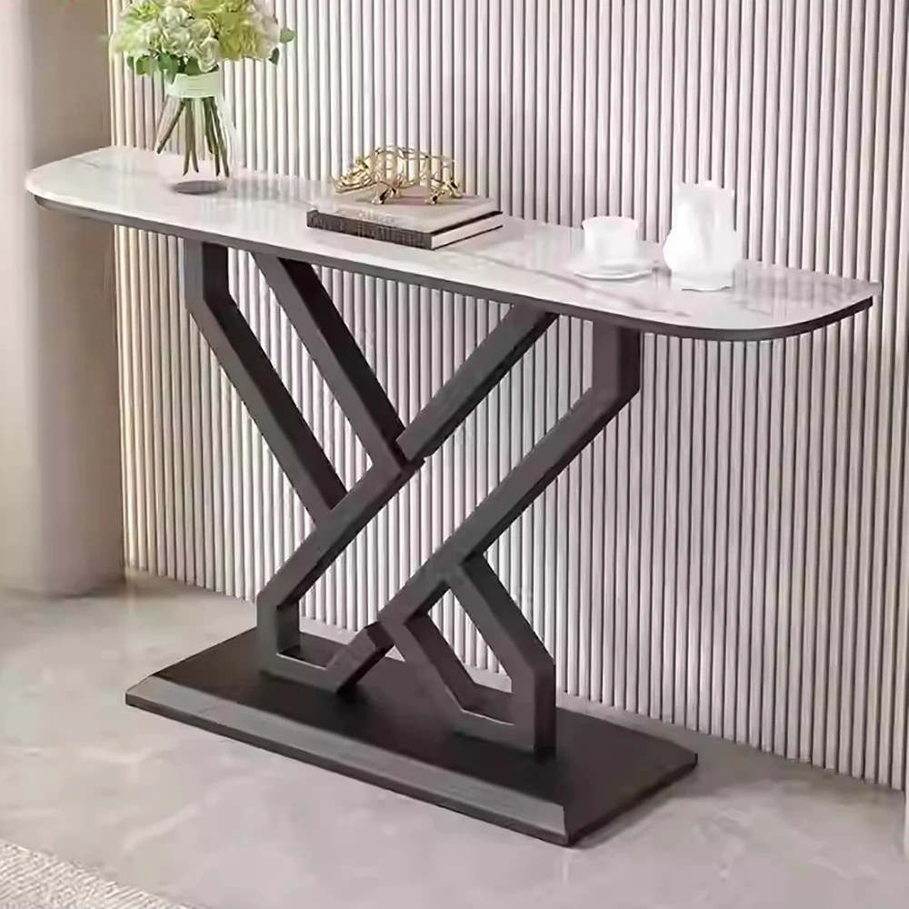 

Elegant Simple Hallway Table Beauty Trendy European Nordic Corner Table Vintage Delicacy Tabel Console Hallway Table Furniture