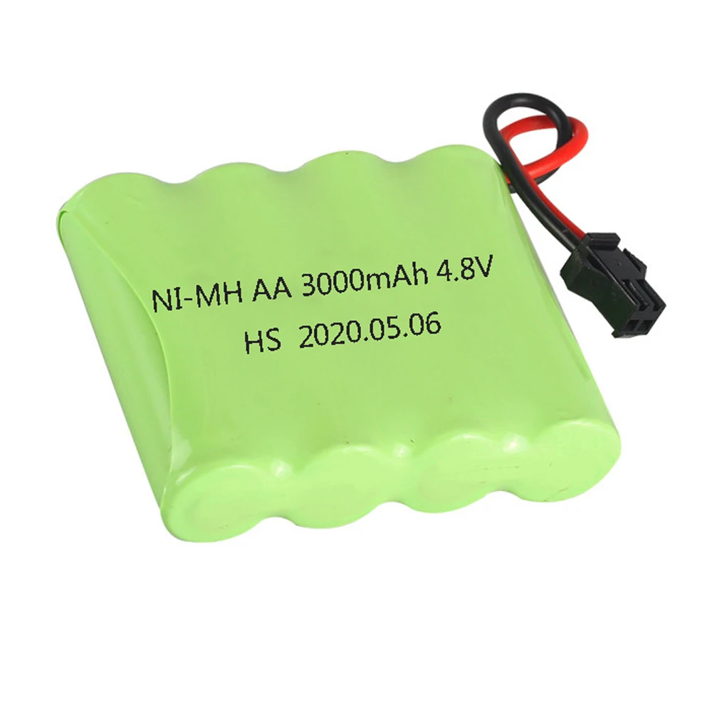 2PCS/lot 4.8V 3000mah Rechargeable NI-MH Battery For RC Toy Electric toy security facilities electric toy AA battery toys parts