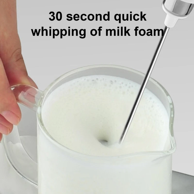 เครื่องตีฟองนมแบบมือถือสำหรับกาแฟเครื่องดื่มผสมเครื่องดื่มไฟฟ้า 3 ความเร็ว