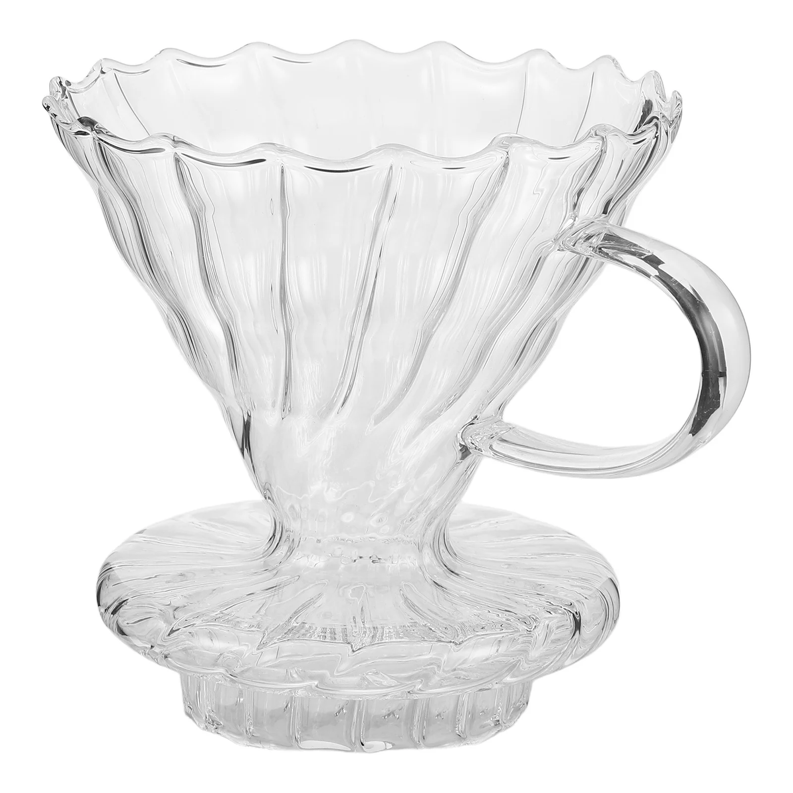 

Portable Coffee Dripper Funnel Clear Glass Filter Cup Home Espresso Maker Pour-Over Coffee Brewer for Travel Camping