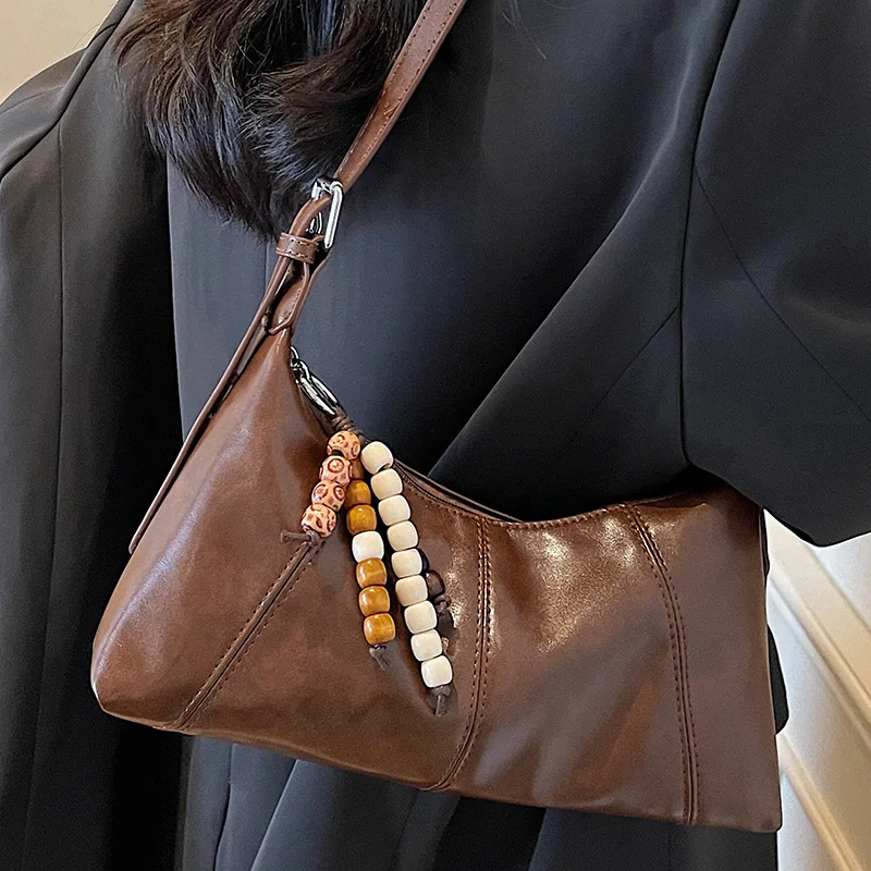 Borsa a tracolla trapuntata da donna di lusso 2025, tracolla con manico superiore di ispirazione retrò, shopper casual multifunzionale per il fine settimana e i viaggi ​