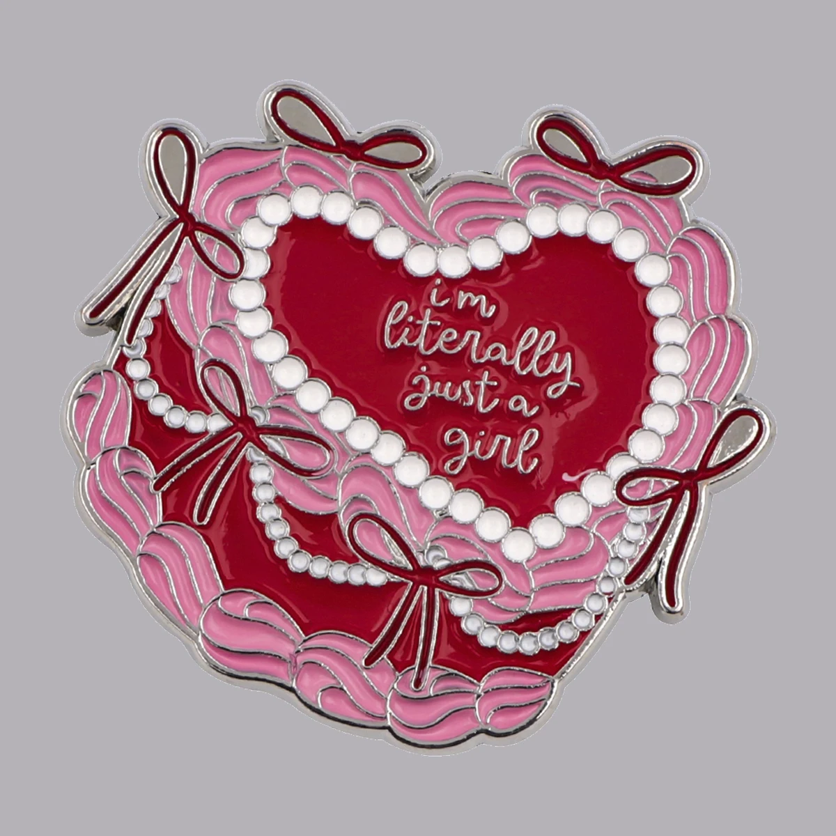 

Funny Girl Enamel Pin Cake Brooch Pines Lapel Pins Metal Badge Clothing Accessories Fashion Jewelry Feminism Enthusiasts Gift