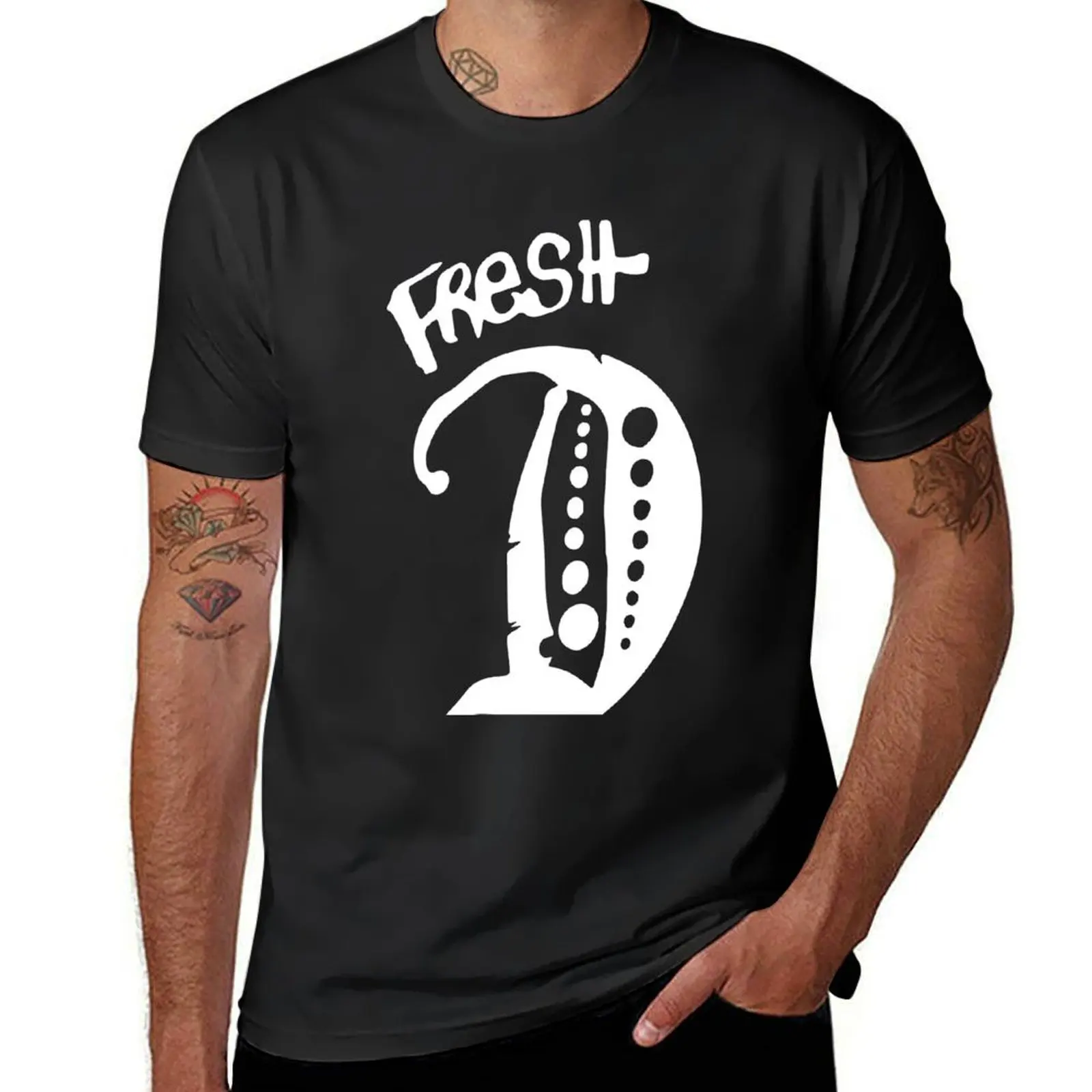 

Fresh D T-Shirt Anime t-shirt street wear hippie clothes Men's cotton t-shirt