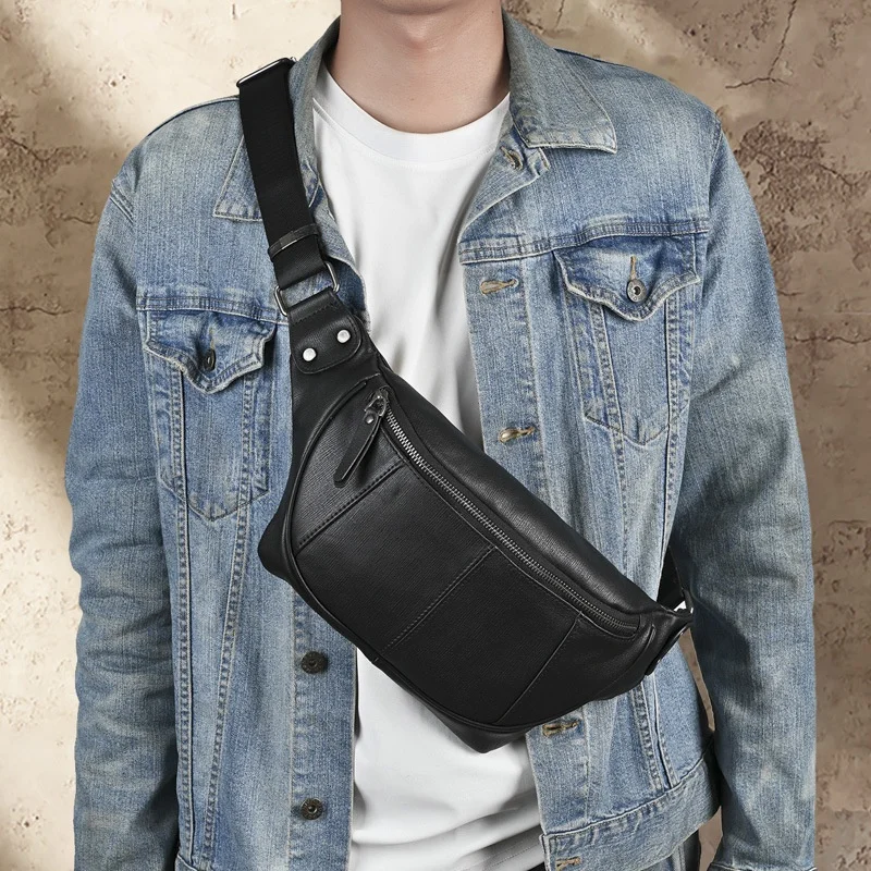 men's-large-capacity-casual-outdoor-single-shoulder-bag-simple-style-spring-summer-trendy-chest-bag-suede-material