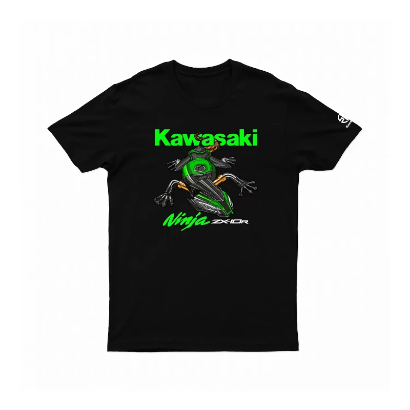 

2025 Kawasaki Ninja zx10r Cotton T-shirt the latest outdoor cycling summer classic short-sleeved adult loose sport top