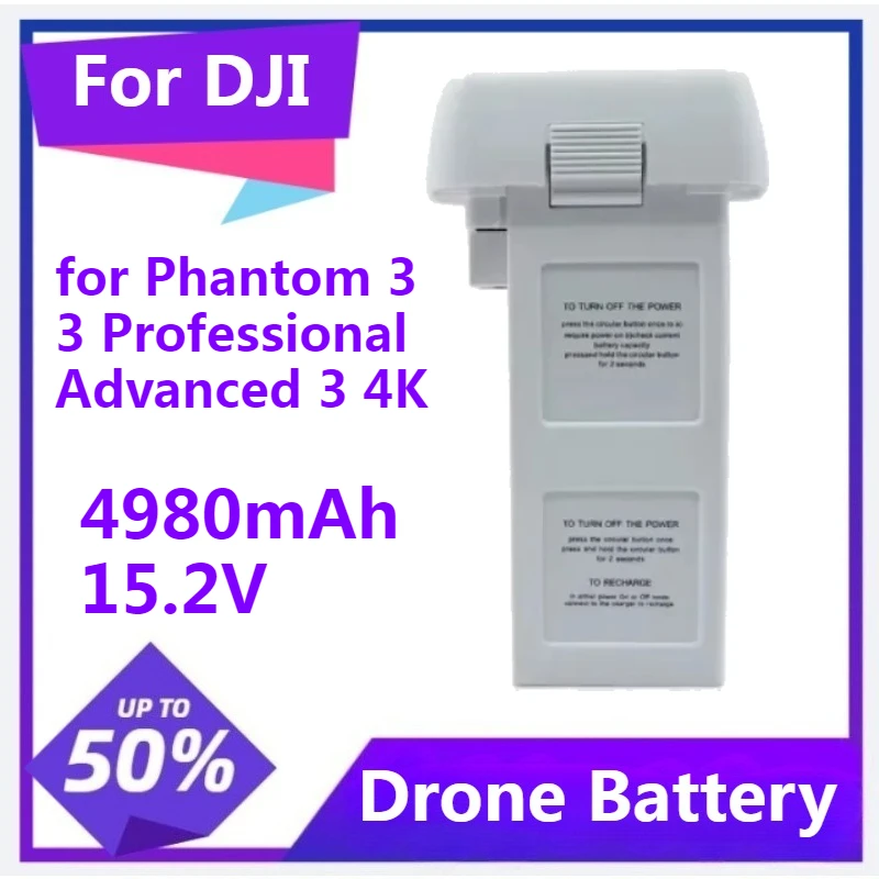 

Battery for Phantom 3 3 Professional Advanced 3 4K Standard Battery Series Drone Replacement Battery 4980mAh 15.2V