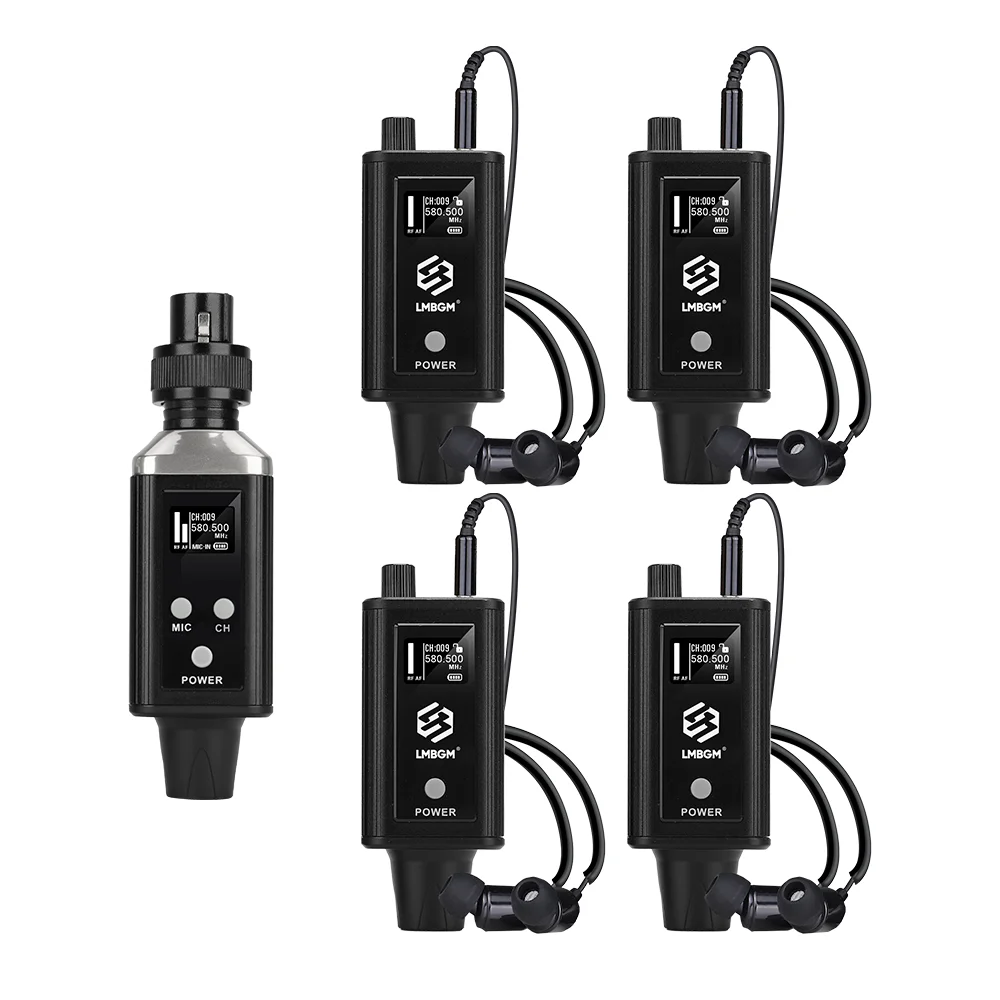 LMBGM A9 Mono UHF Drahtloses In-Ear-Monitoring-System mit 1 Kanal und langer Akkulaufzeit, geeignet für Bühnen und Tonstudios. – Detail 14