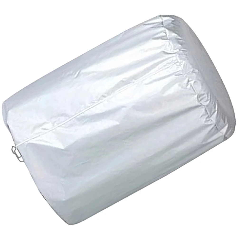 

Wagon Wheels Car Spare Cover Tire Covers for Trailer Stop Silver Silk Polyester