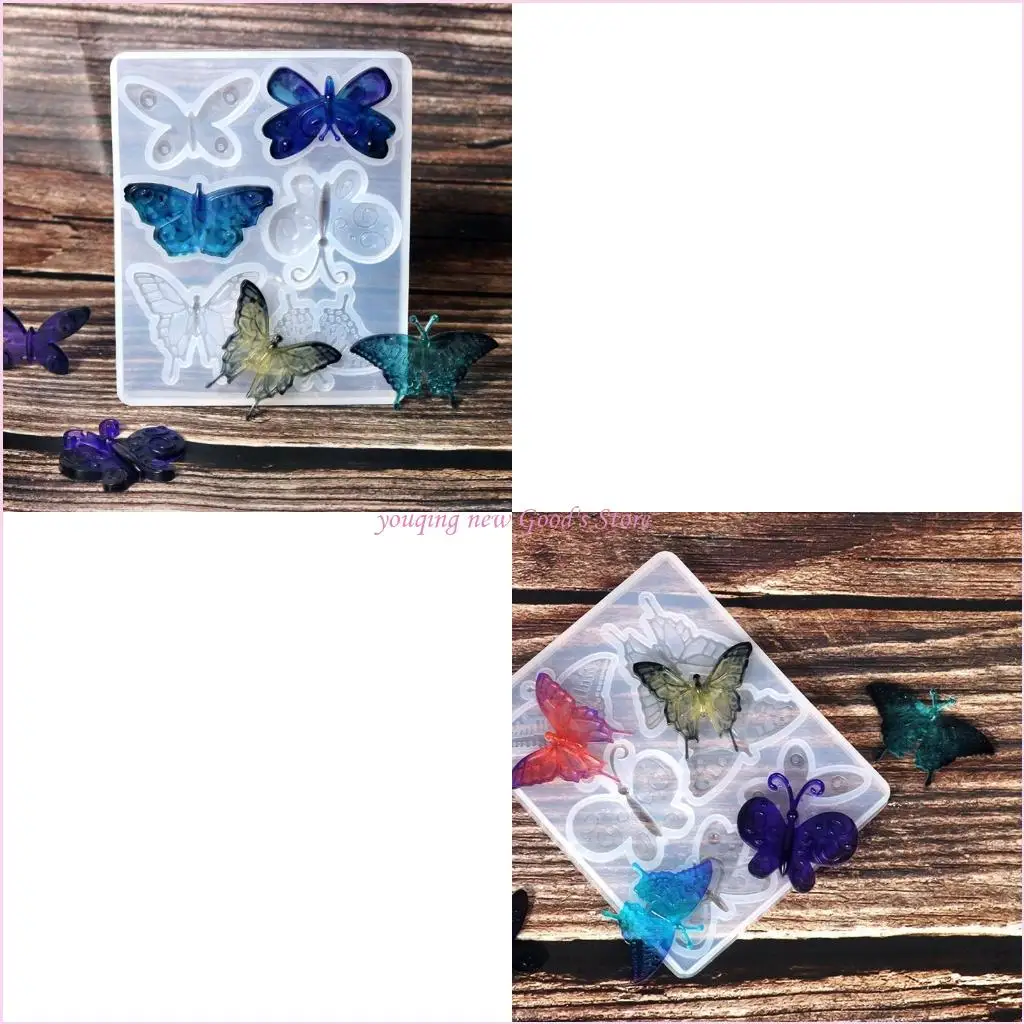 

57QA Earring Silicone Mold Keychain Resin Mold Jewelry Casting Mold DIY Brooch Mold