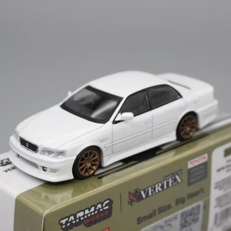 Tarmac Works TW 1/64 Chaser JZX100 White Chase Varnish Die-cast Alloy Car Model Collection Gift