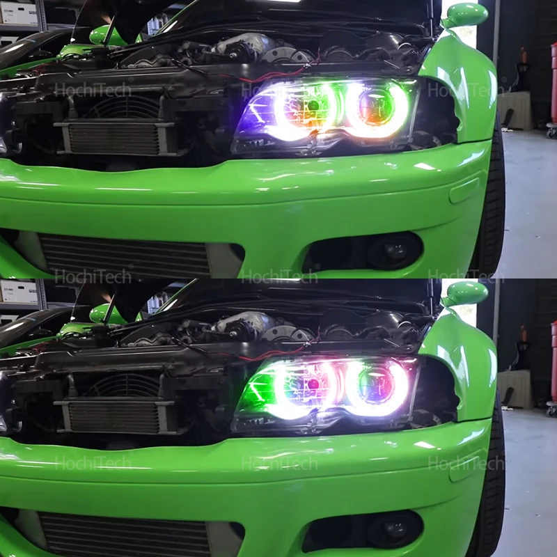 APP Dynamic Angel Eyes Rings Light DRL with Turn Signal Light for BMW 3 5 7 Series E36 E46 E39 E38 728i 740d 325i 328i 740i 730d view 3