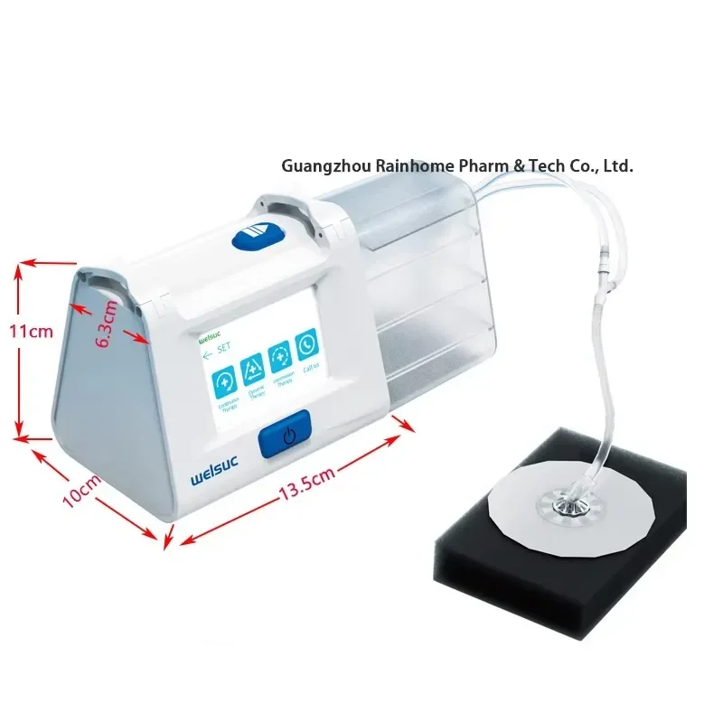 Negative Pressure Wound Therapy System VAC Pump Portable Device With Dressing Kit NPWT Vac Medical Machine Equipment