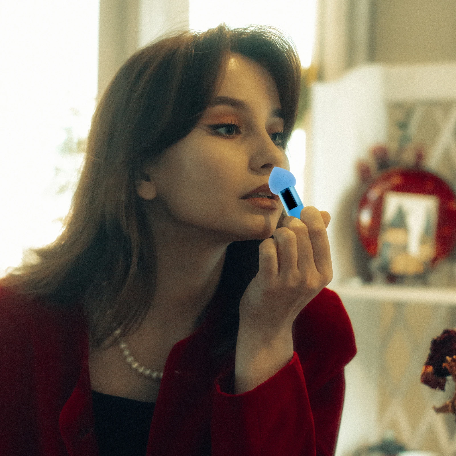 

Makeup Brush Pen Beauty Tool Supple Sponge H held Portable Sponges Wet Dry Pens Facial Cosmetics Accessories Premium Material