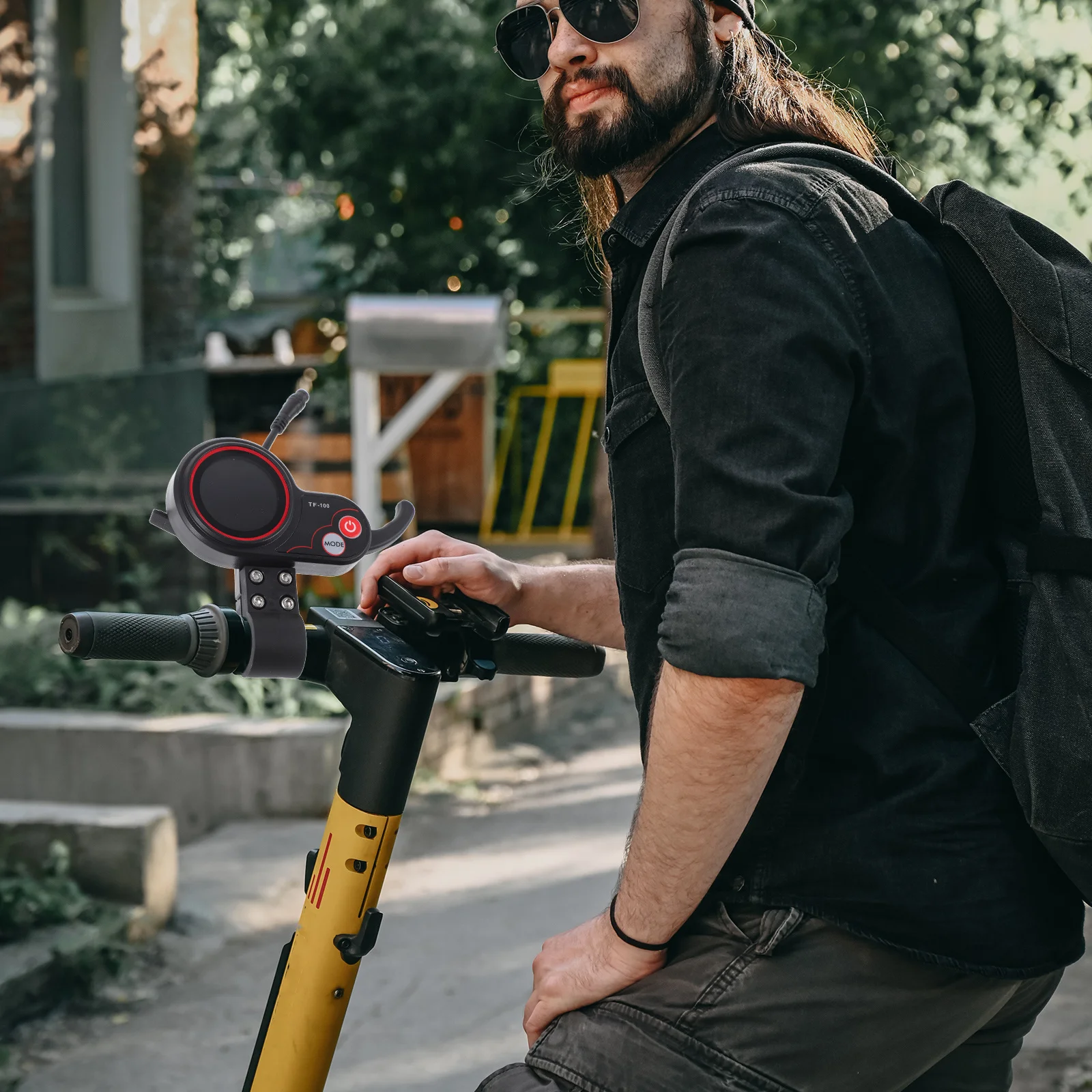 

Electric Scooter Display 6 Pin Plastic Durable Handlebar Screen Panel Speed Level Replacement Scooter Accessories