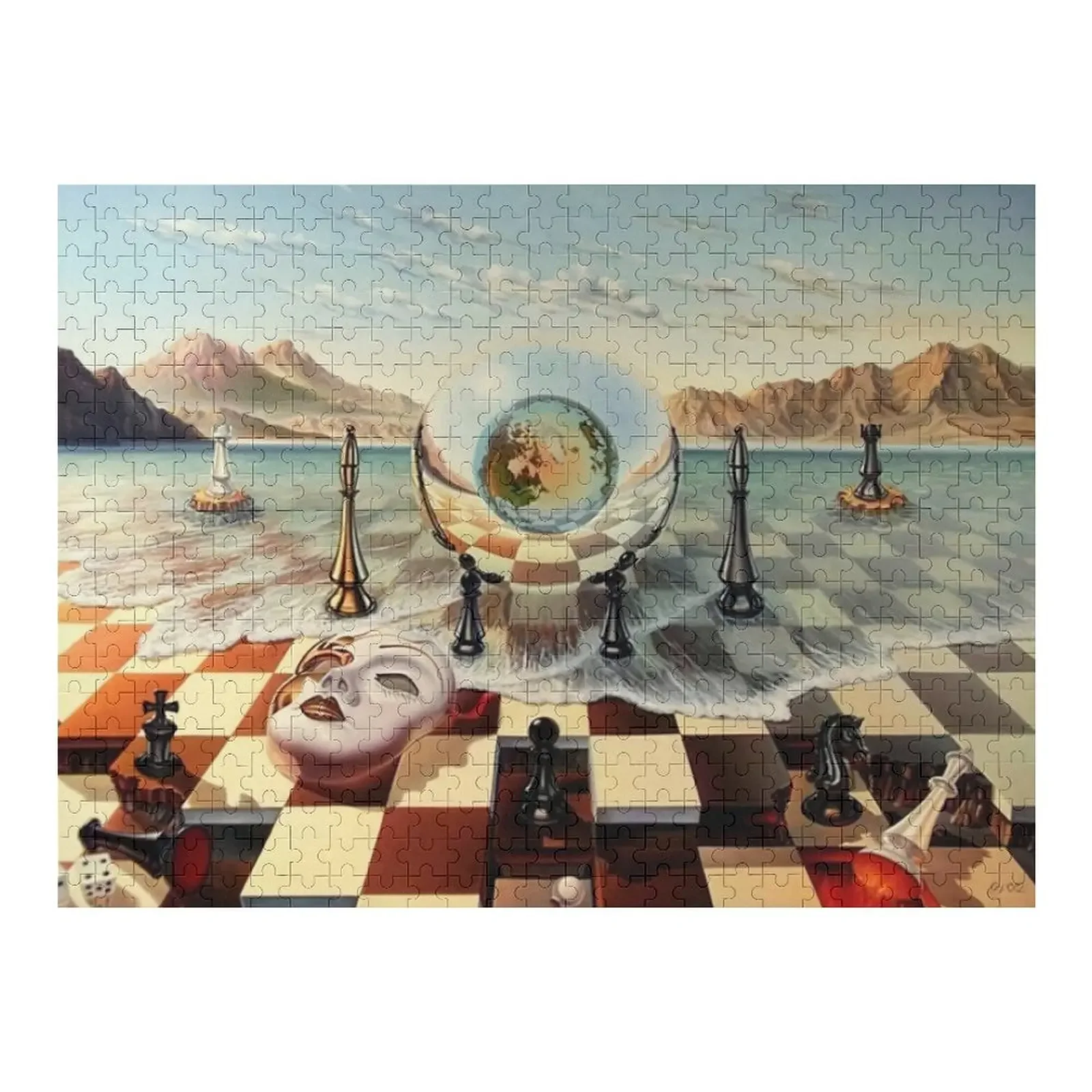 

Salvador Dali Chess Jigsaw Puzzle Photo Personalized Gifts Jigsaw For Kids Woodens For Adults Iq Puzzle