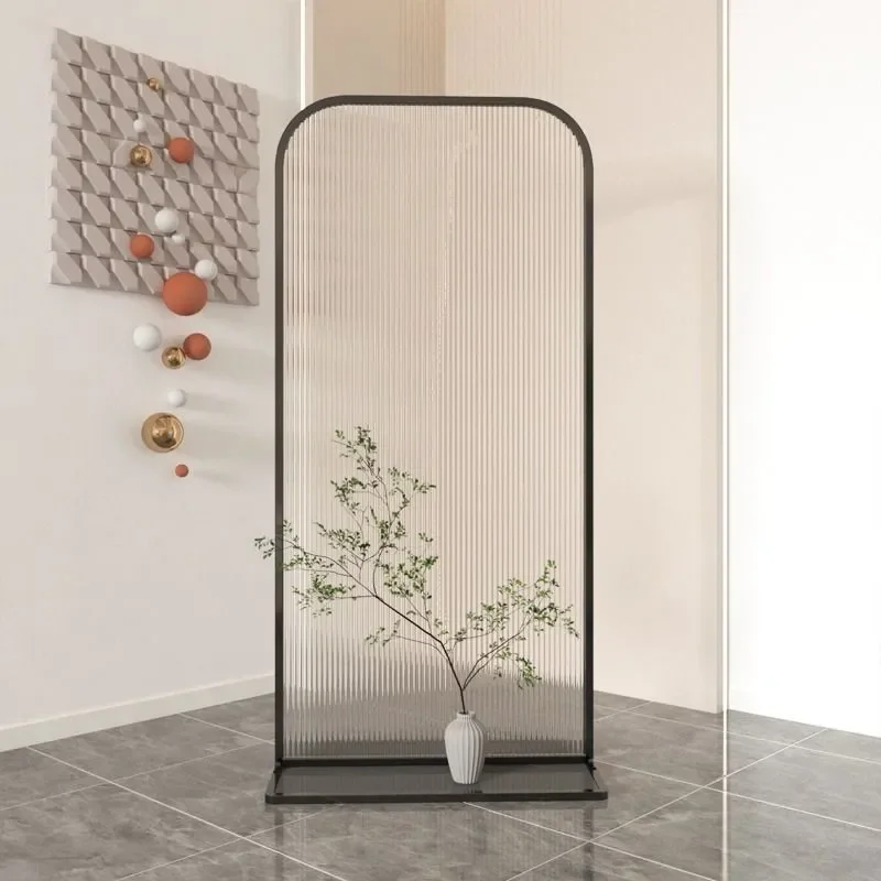 Modern Simple Changhong Glass Partition Screen for Living Room Entrance Sofa Side Bedroom Light Luxury Removable Room Divider
