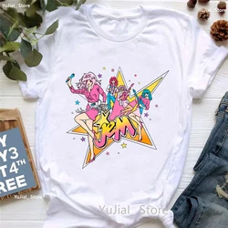 Jem And The Holograms Star Graphic Printed T Shirt Women'S Clothing Hip Hop Music Lover T-Shirt Girls Summer Fashion Tops Tee