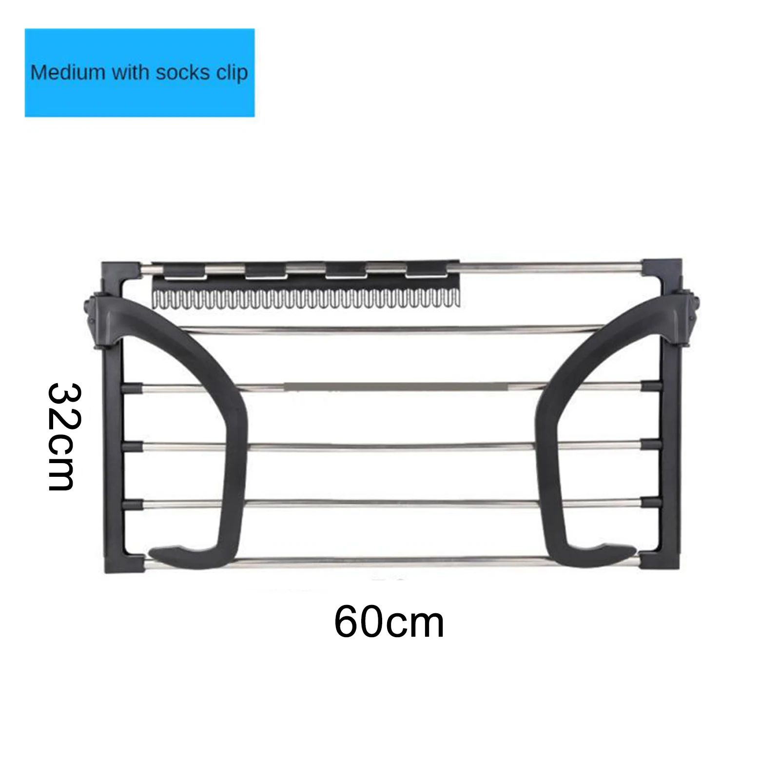 Stainless Steel Balcony Drying Shoe Rack Folding Window Diaper Drying Rack Laundry Clothes Dryer Portable Towel Storage Rack