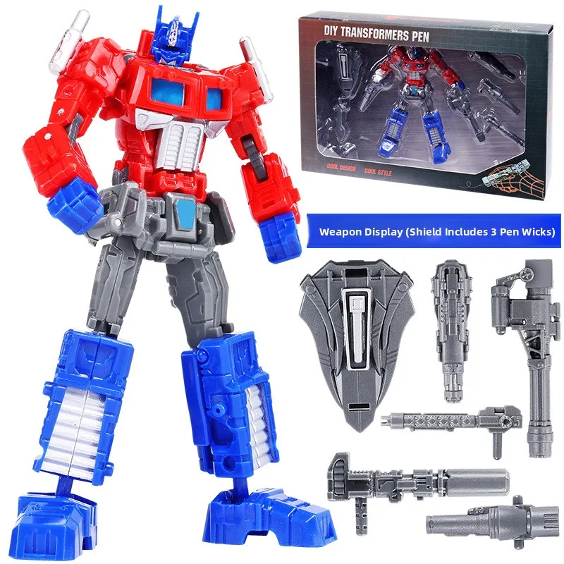 

Internet Famous Transforming Pen Decepticon Column Robot Toy for Boys Str Relief Adult Plaything ular Changeable Pen
