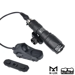 Tactical Surefir Flashlight SF M300 M600 Weapon Light AXON Switch Fit 20mm Picatinny MLOK KEYMOD Rail, Airsoft Hunting Gun Lamp