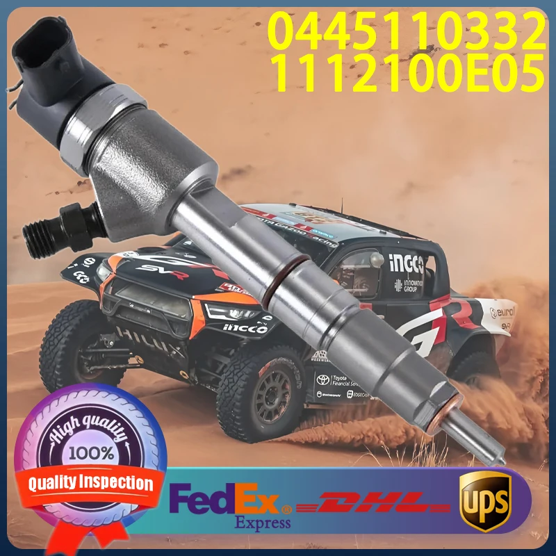 

0445110332 1112100E05 Common Rail Injector 0 445 110 332 Injector Nozzle For GREAT WALL Engine