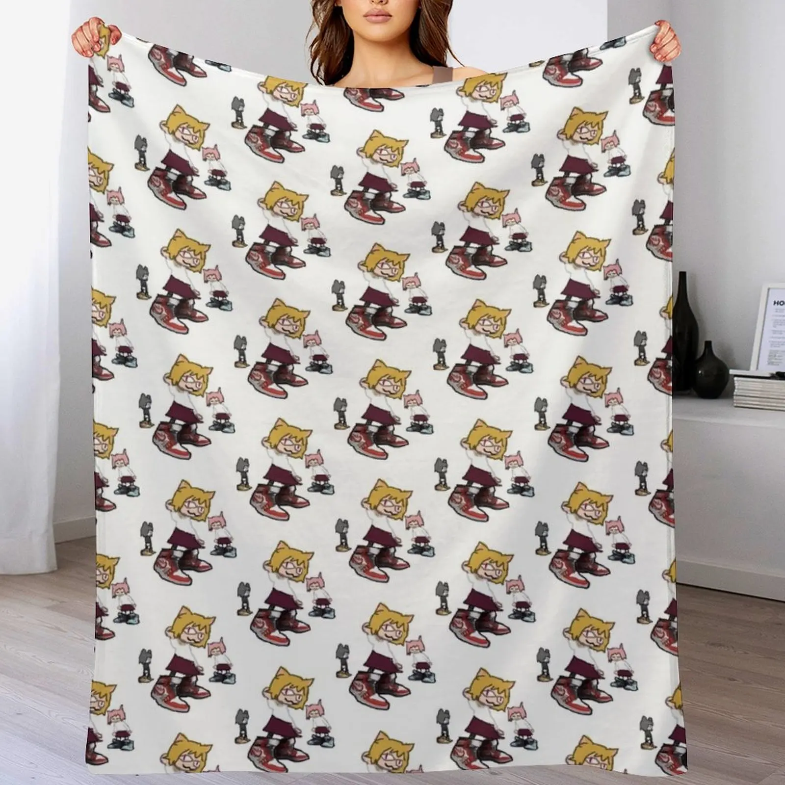Neco arc drip Throw Blanket Cozy Throw Blanket for Bed Sofa Chair