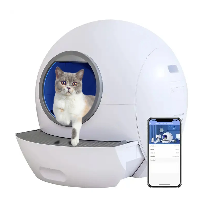 

EU US warehouse shipping large automatic Cat . Toilet Furniture auto smart intelligent self cleaning cat . box