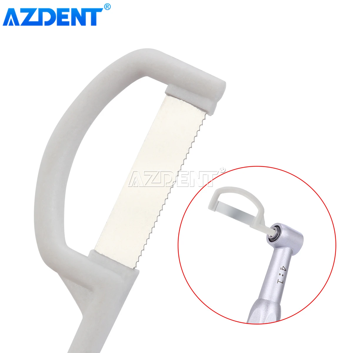 Dental Orthodontic Interproximal Enamel Reduction AZDENT Automatic Strip Double Sided Sand Serrated Saw Medium Coarse