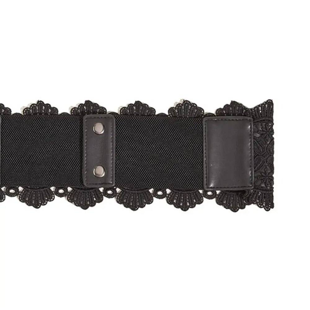 Emagrecimento couro do plutônio rendas cummerbunds cintura alta elástica feminino vestido cinto de cintura larga acessórios de roupas