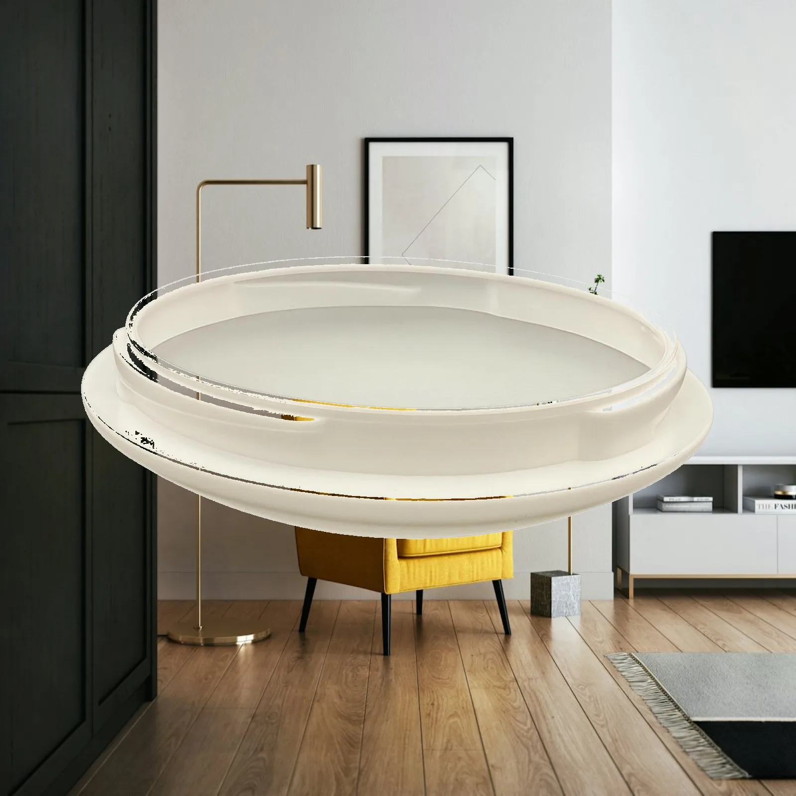 Ceiling Lamp Shade Acrylic Dome Replacement Cover for Fan Mounted Light White Frosted Diffuser for Home Fixture