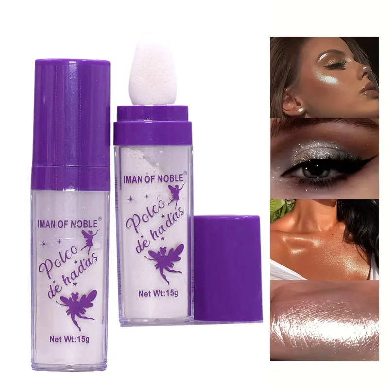 Fairy Shimmer Highlighter Powder Sparkle Body Face Glitter Highlighter ilumina el maquillaje multiusos