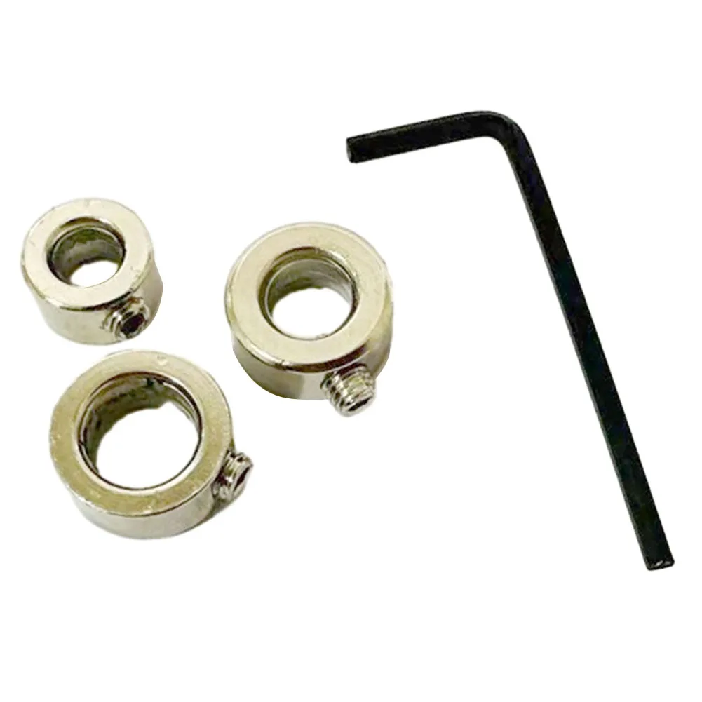 

4pcs/8pcs Drill Stop Collar Metal Positioner Drill Locator Woodworking Tools Wrench Fix To The Drill Bit Practical