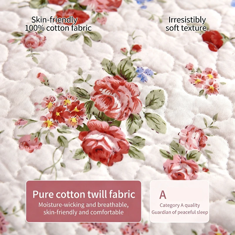 Floral Quilted Sofa Cover Non - Washer Toss Set ulasan dan harga