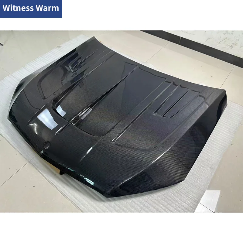 For Benz C167 GLE Coupe GLE63 GLE53 Carbon Fiber FRP Front Engine Hood Bonnet Cover Car Body Kit 2020-2023 view 6