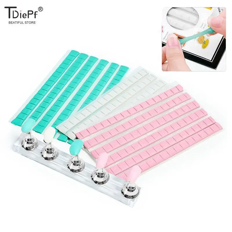 30/42/84/96pcs Nail Adhesive Glue Clay Reusable Tacky Gel For Nail Art Practice Stand Display Holder False Tips Manicure Tools