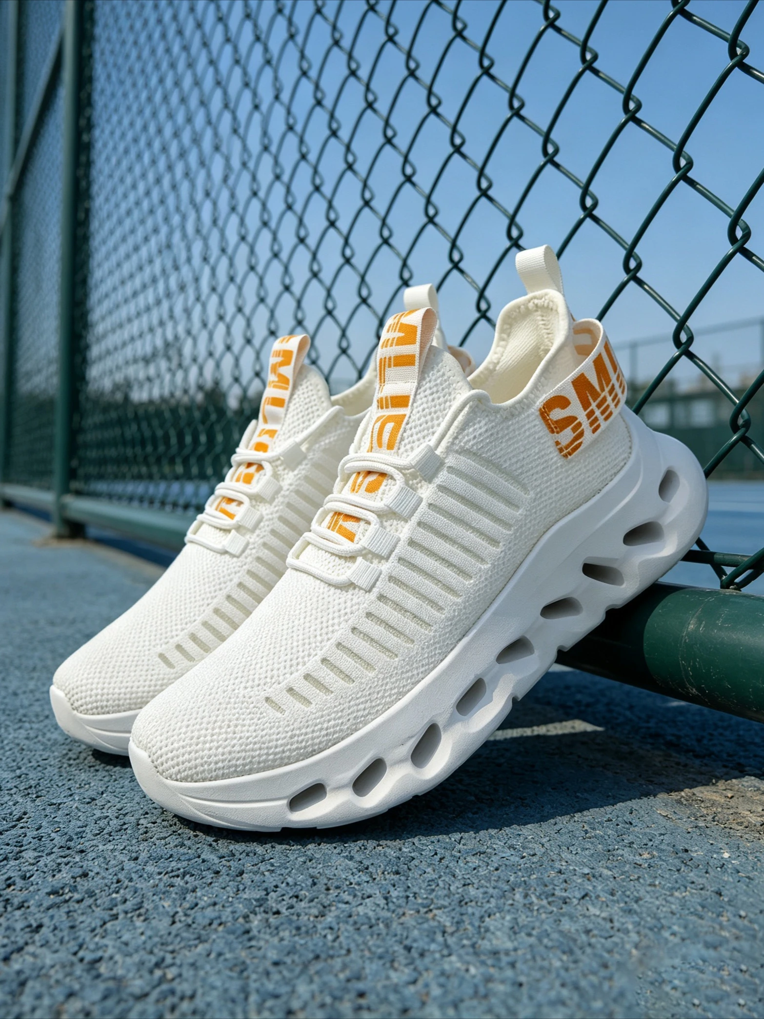 2026 Spring Autumn Men's Mesh Running Shoes Breathable Lightweight Cushioned Sole Sports Gym Outdoor Training Sneakers