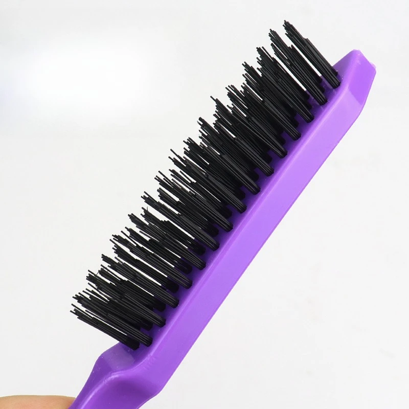 

1 Pcs Professional Hair Brushes Comb Teasing Back Combing Hair Brush Slim Line Styling Tools 4 Colors Three Row Bristle Comb