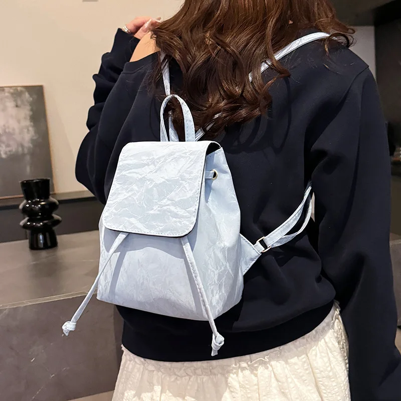 

2025 summer new individualistic backpack trendy and retro casual design for women backpacks travel bag