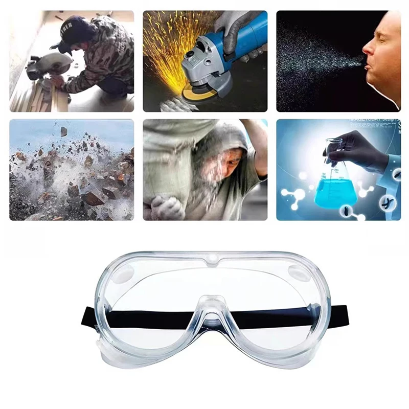 Clear Dustproof Goggles Welding Protection Screen Labor Glasses Carpentry Tiler Splash-Proof Mask MTB Cycling Windproof Goggles