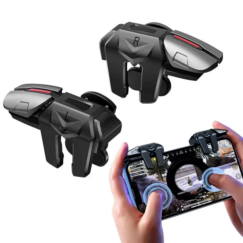 G21 1 Pair 6 Finger Game Controller Gamepad Sensitive Gaming Aim Shooting Triggers Joystick Button for PUBG Mobile