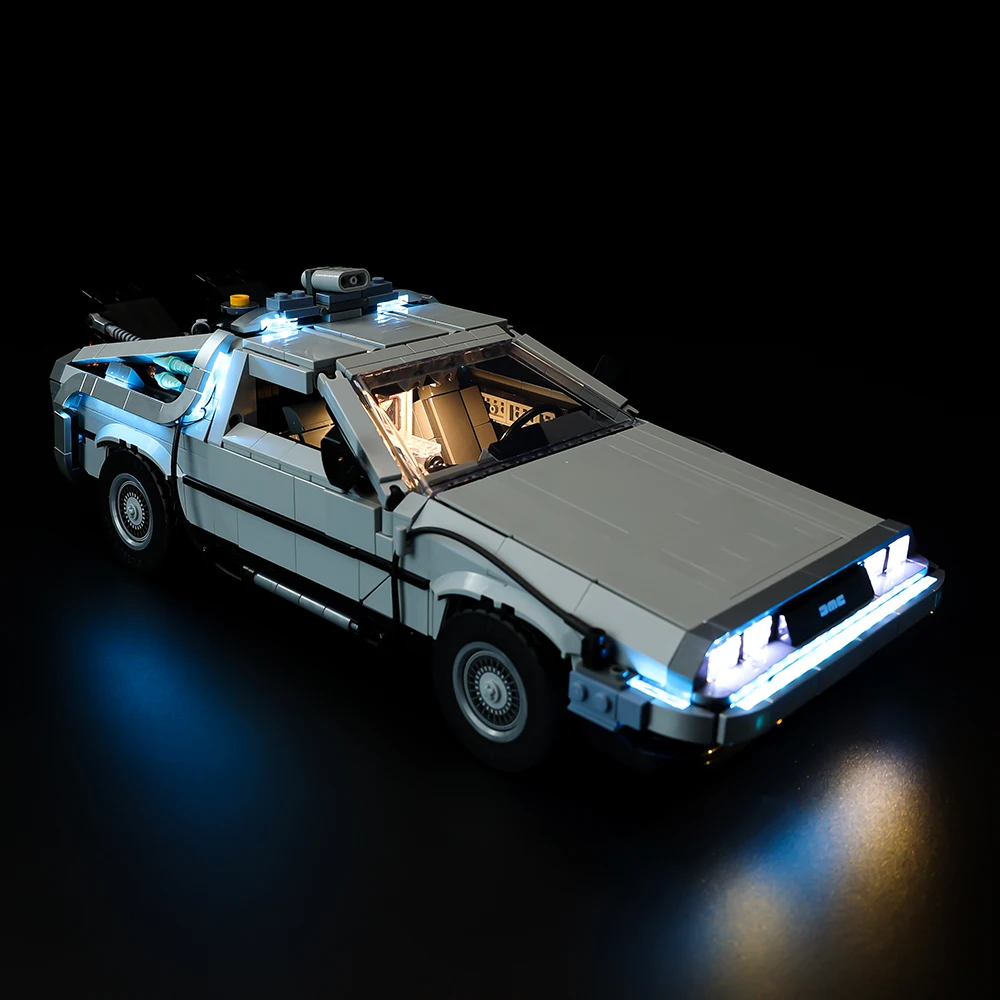 LED Light  Kit For Creator Expert 10300 Back to the Future Time Machine DIY Lamp Toys Set (Not Included Building Blocks)