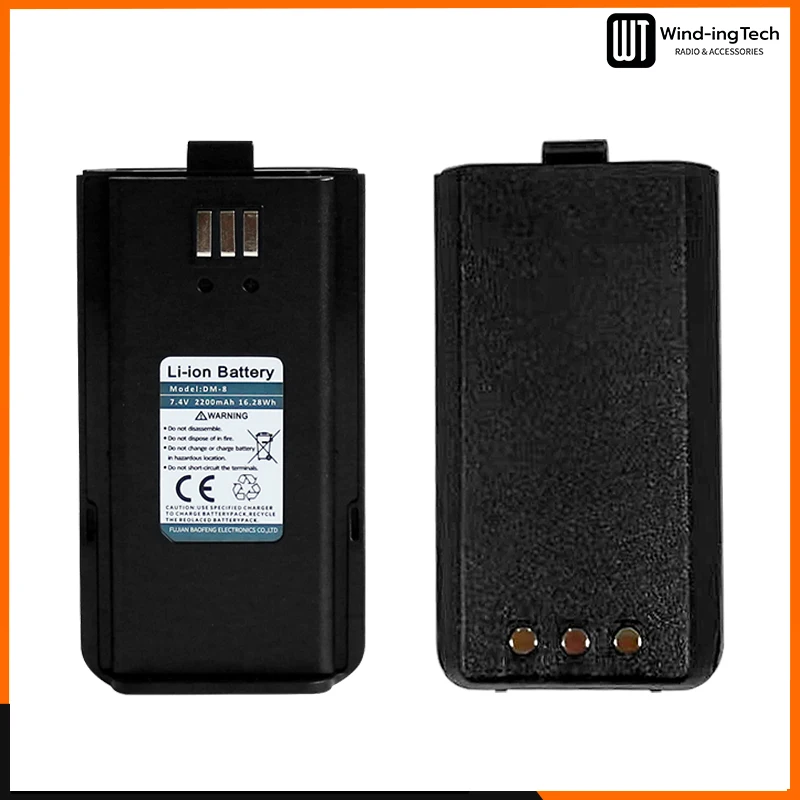 Baofeng DR-1801 DMR Digital Walkie Talkie Battery 7.4V 2200mAh Original DM-8 Li-ion Battery For DR-1801UV DM-1801 DM-860 BF-H6