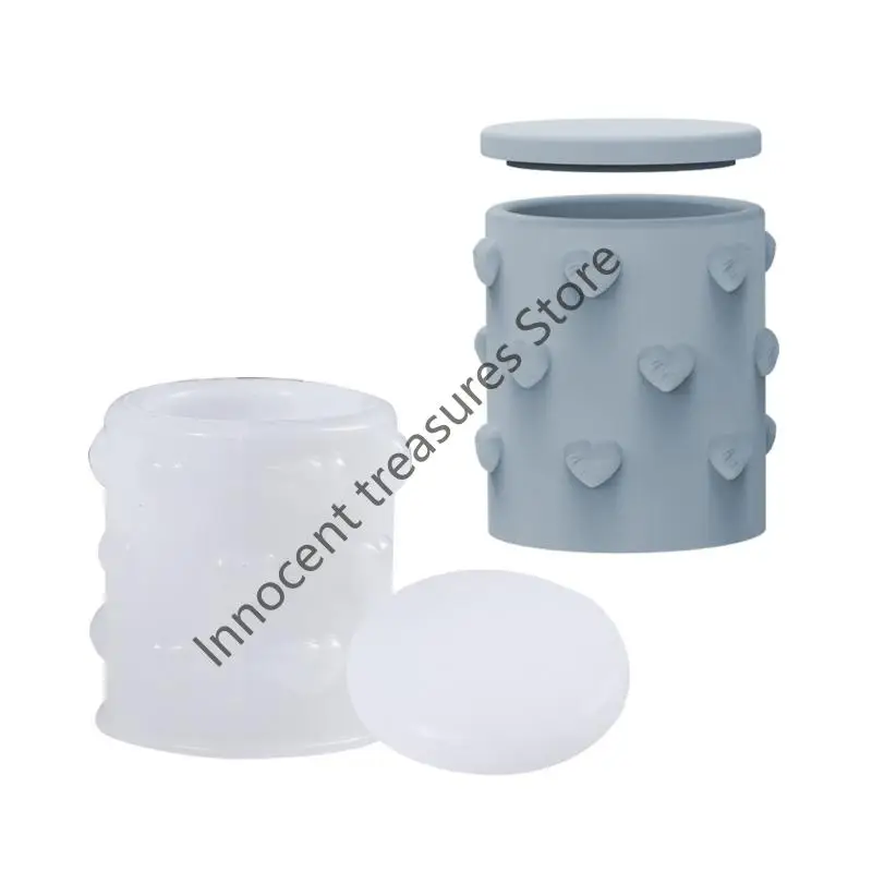 

3XUA User friendly Resin Heart Embossed Holders Moulds For Artistic Home Decorations