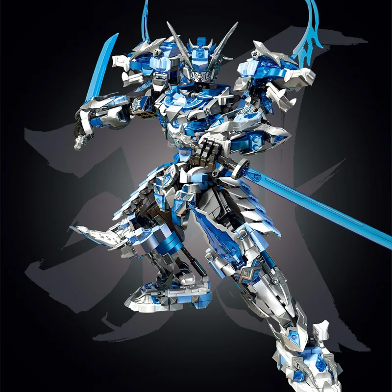 2025 nouveau Qinglong mech congelé montagne et mer Jing Guan Yu robot assemblage puzzle jouet attribut de glace