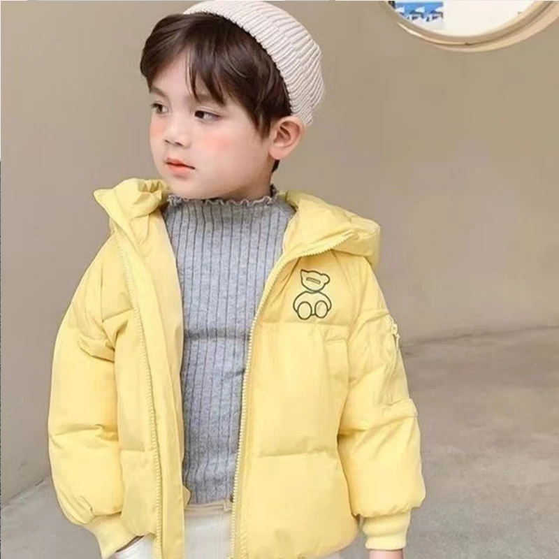 Winter Children Girls And Boys Down Jacket Hooded Jacket Baby Cartoon Children Clothes Boys Girls Warm Winter Down Coats Thicken image 5