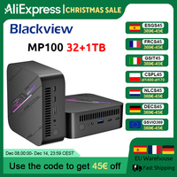 Blackview MP100 NEW Mini PC AMD Ryzen 5 7430U  Windows 11 6-Core 12-thread 32GB DDR4 1TB SSD WiFi 6 Mini Computer PC BT5.2