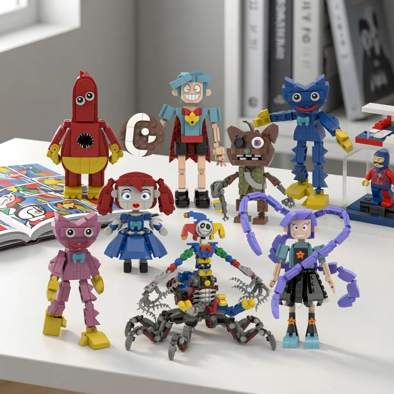 クロスボーダーボブのゲームタイムクラウンモデルおもちゃ組み立てブロックミニチュアプリオタイプ装飾フィギュア子供用ギフト