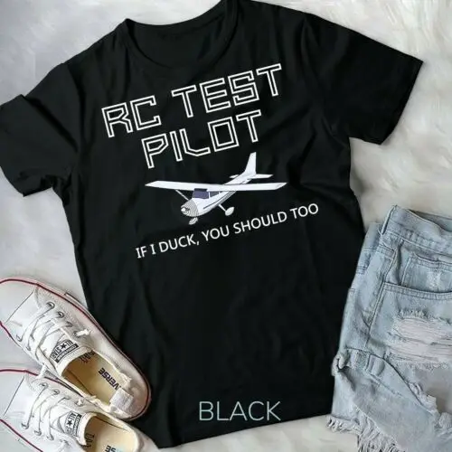 RC Plane Test Pilot Funny Radio Control Hobby T-Shirt Unisex T-shirt