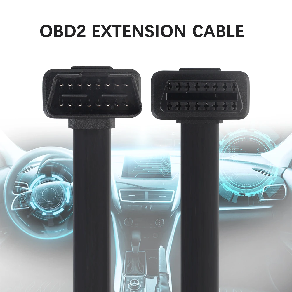 

OBDII Extension cable Car Diagnostic Connectors OBD2 Scanner extended adapter 16pin 40cm/8pin 100cm Male to Female